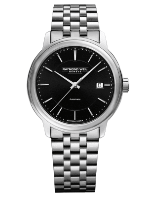 Raymond Weil Maestro Men's Black Dial Automatic Watch 39.5 mm - 2237-ST-20011