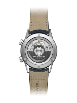 Alternative view of Raymond Weil Freelancer GMT Blue Leather Watch 41mm - 2761-STC-50001