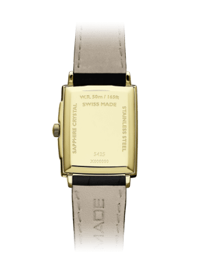 Alternative view of Raymond Weil Toccata Men's Classic Rectangular Gold PVD White Dial Leather Watch 37x29mm - 5425-PC-00300