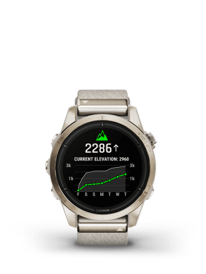Garmin epix Pro (Gen 2) – Sapphire Edition 42mm, Soft Gold, Nylon - Bilde 10