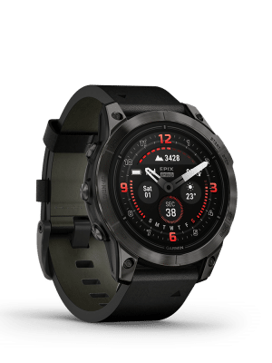 Garmin epix Pro (Gen 2) – Sapphire Edition 47mm, Carbon Gray, Leather - Bilde 5