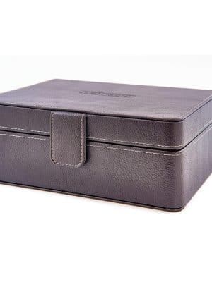 Alternative view of Leanschi jewellery 2 level box/2 pouches/brown