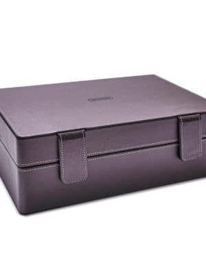 Alternative view of Leanschi 9 slot box with tools and magnifier