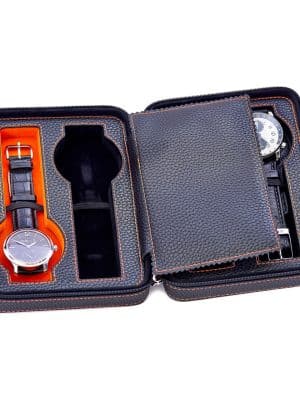 Alternative view of Leanschi 4 slot pouch/black