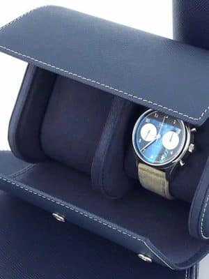 Leanschi 2 watch roll/blue leather - Bilde 3