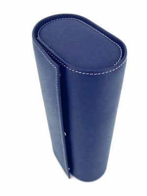 Alternative view of Leanschi 3 watch roll/blue leather