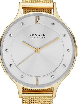 Alternative view of Skagen Anita Lille Gold-Tone Steel Mesh Watch - SKW2150