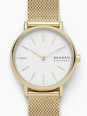 Alternative view of Skagen Signatur Lille Slim Gold-Tone Steel Mesh Watch - SKW2693