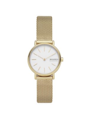 Skagen Signatur Lille Slim Gold-Tone Steel Mesh Watch - SKW2693