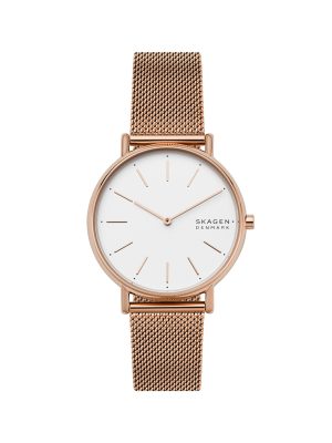 Skagen Signatur Rose-Tone Steel Mesh Watch - SKW2784