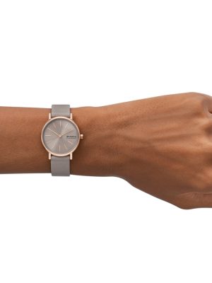 Skagen Signatur Lille Two-Hand Greystone Lite Leather Watch - SKW3060 - Bilde 2