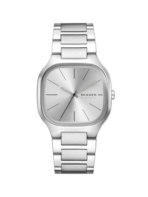 Skagen Mellem Three-Hand Silver Stainless Steel Watch - SKW6934