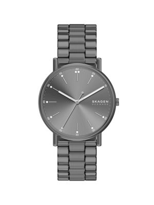 Skagen Signatur Three-Hand Gunmetal Stainless Steel Watch - SKW6951