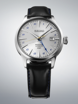 Alternative view of Seiko Presage Coctail Time GMT "Silver Bullet" 40.5mm - SSK049J1