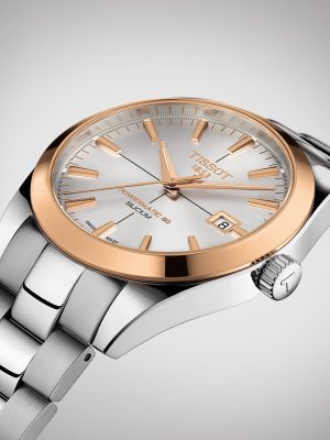 Tissot Gentleman Powermatic 80 Silicium 18K Gold Bezel - T927.407.41.031.00 - Bilde 4
