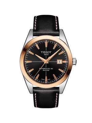Tissot Gentleman Powermatic 80 Silicium 18K Gold Bezel - T927.407.46.051.00