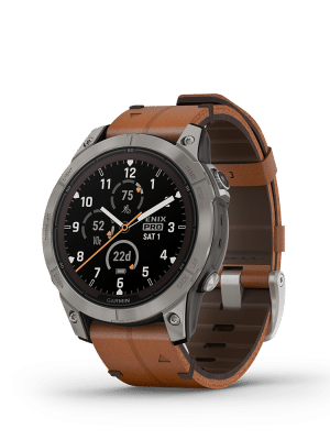 Garmin fēnix 7 Pro – Sapphire Solar Edition, Chestnut Leather - Bilde 2
