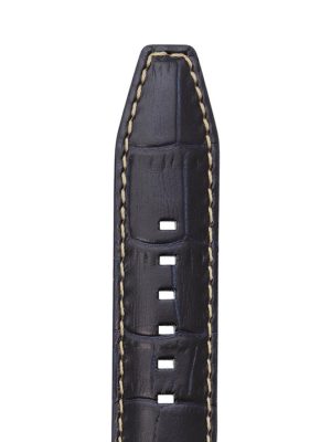 Rochet Sport Luxe «Indiana» Navy Vanntett Alligator Decor Skinnreim
