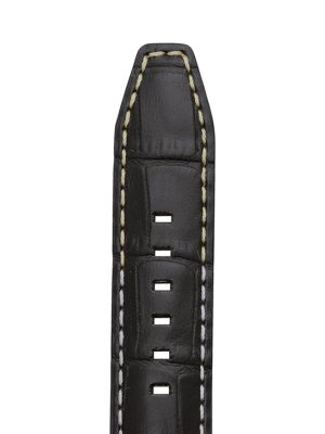 Rochet Sport Luxe «Indiana» Sort Vanntett Alligator Decor Skinnreim