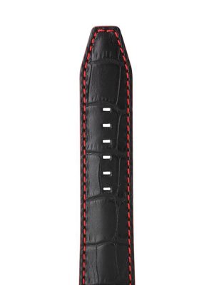 Rochet Sport Luxe «Indiana» Sort/Rød Vanntett Alligator Decor Skinnreim